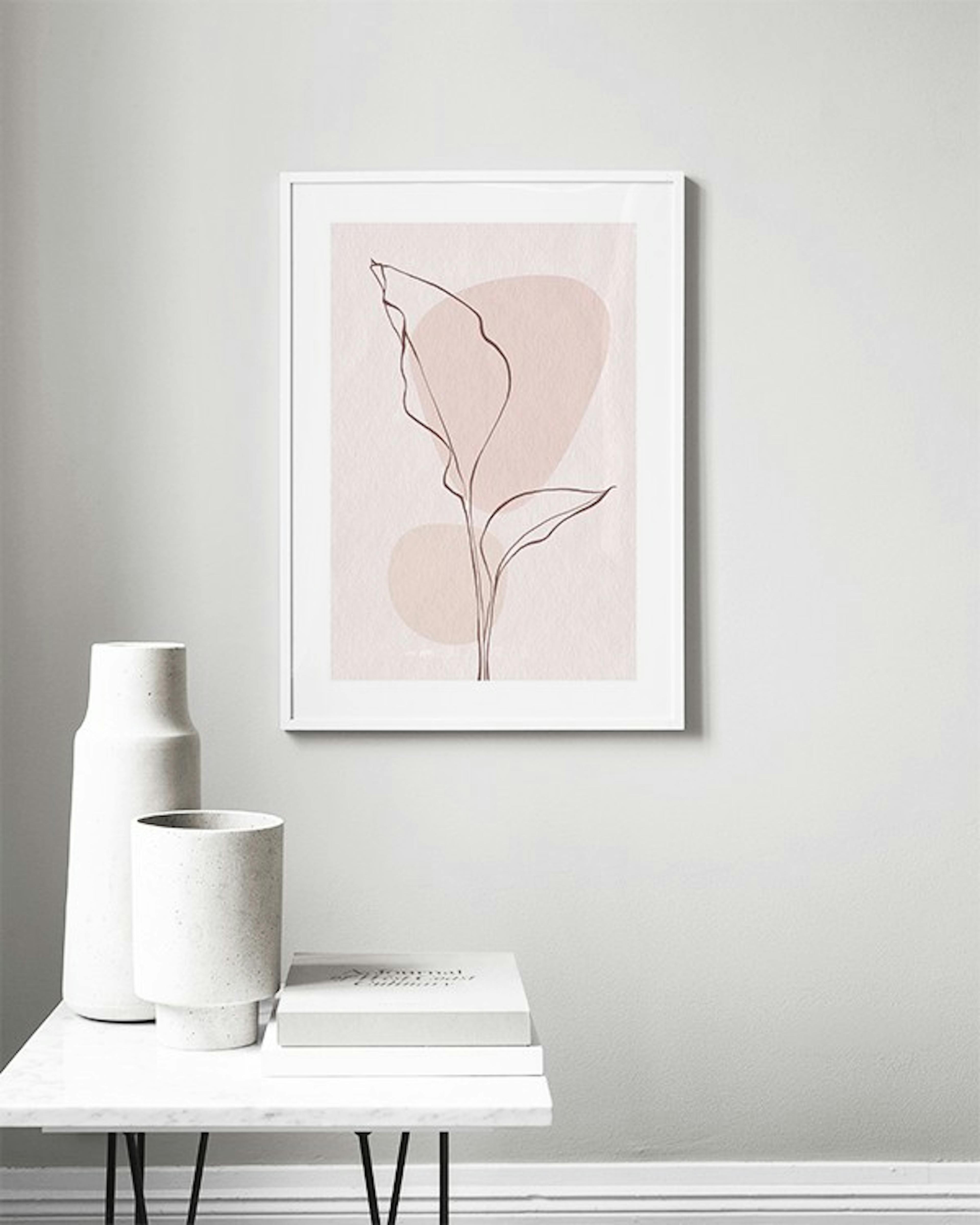 Pink Leaves No1 Poster