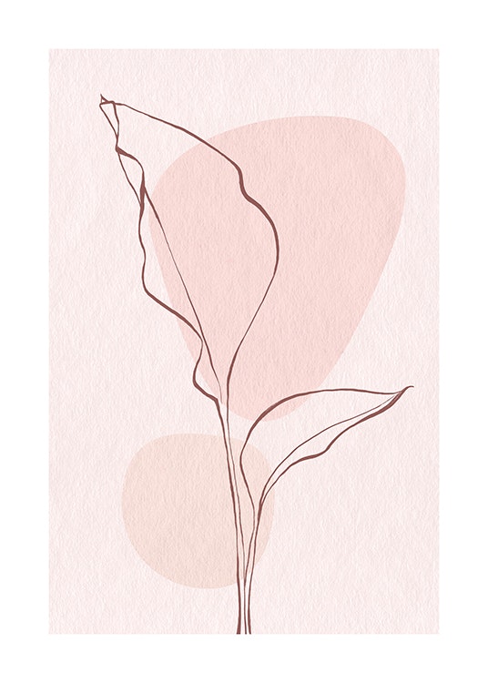 Pink Leaves No1 Poster 0