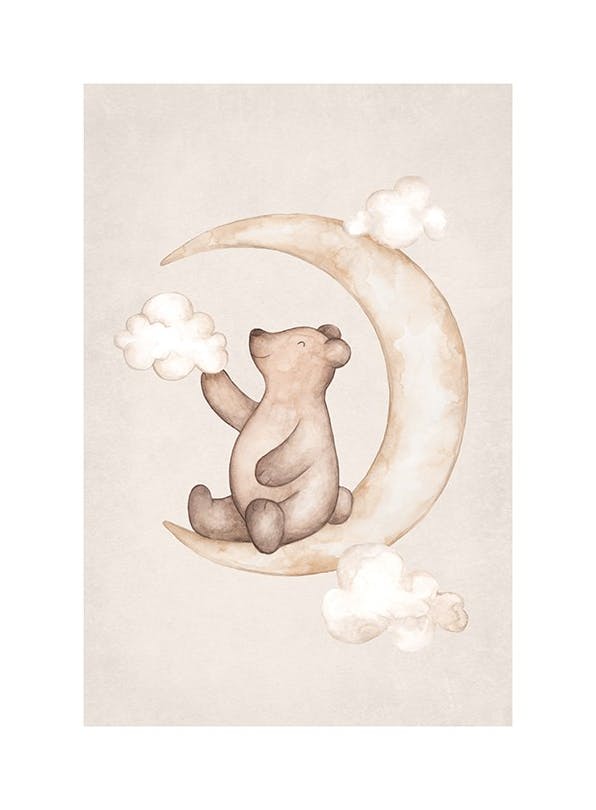Dreaming Bear Affiche (21x30 cm)