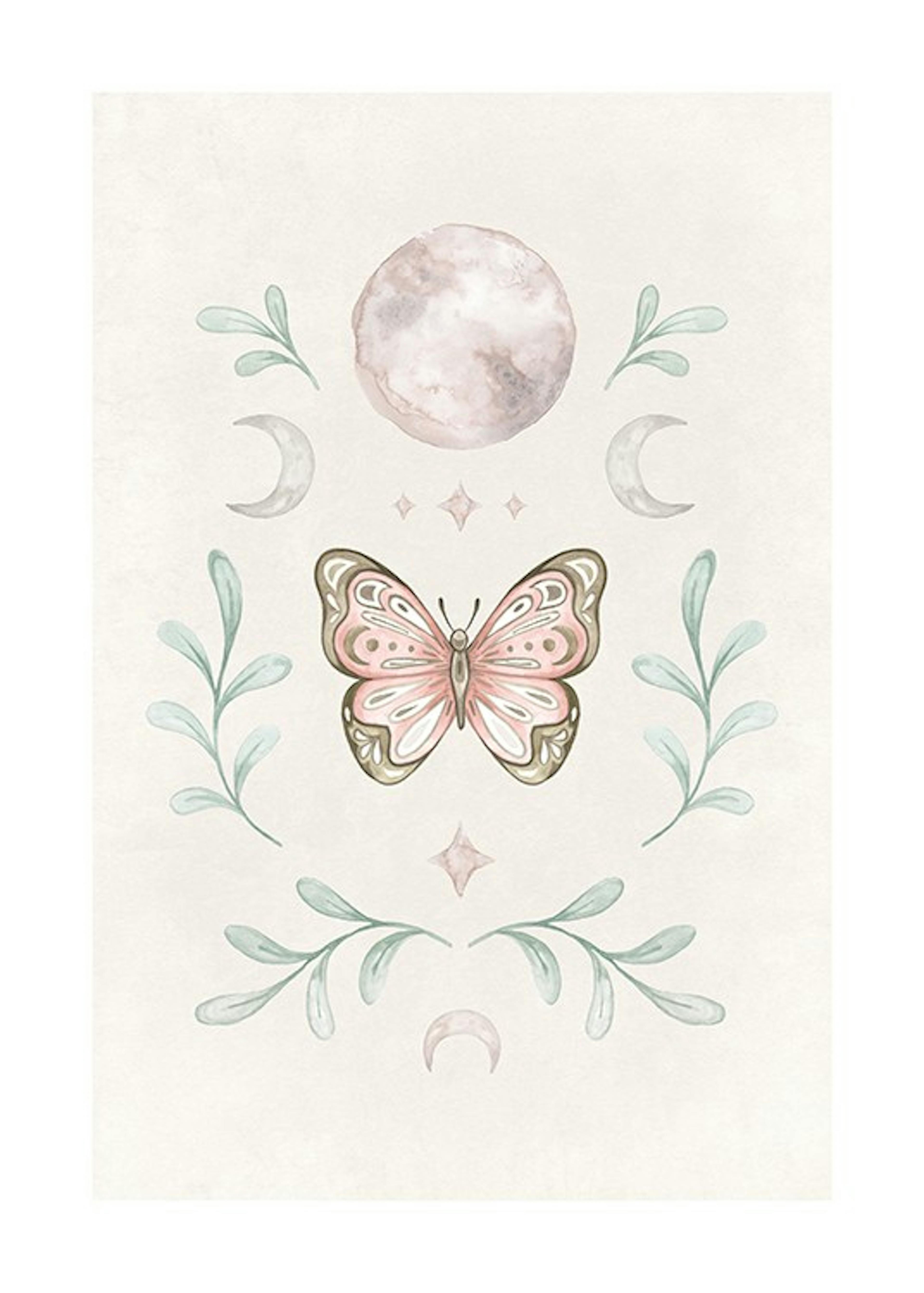 Butterfly Moon Poster 0