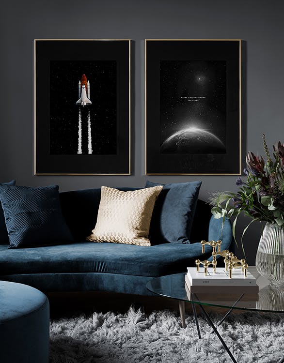 Space oddity gallery wall