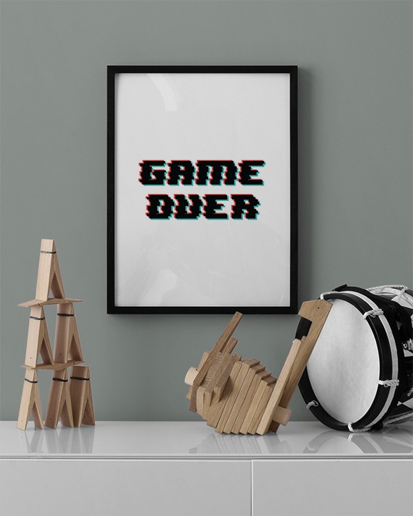 game over Poster for Sale by mrxene4