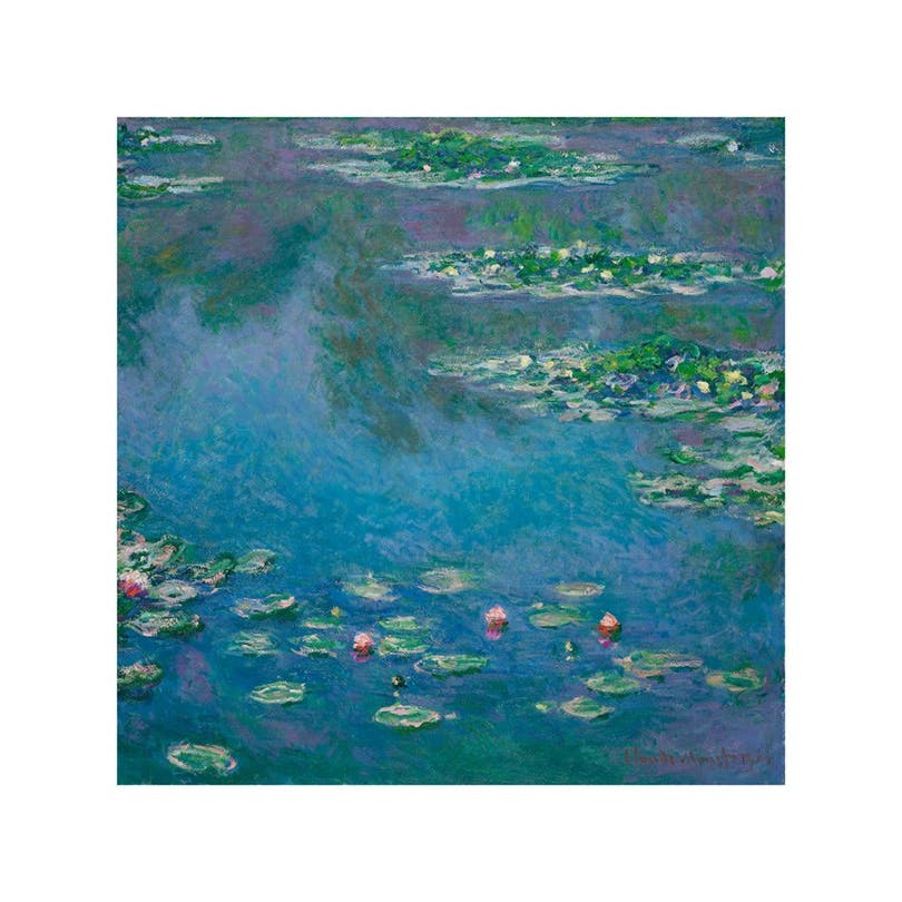 Monet - Water Lilies Square Poster (50x50 cm) - Monet Poster