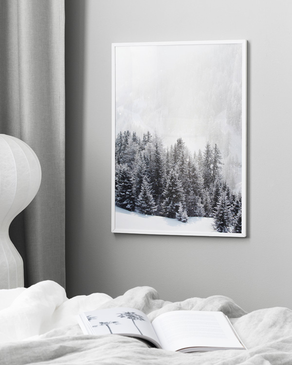 Reis affix knoflook Frozen Forest Poster - Winter forest - desenio.com