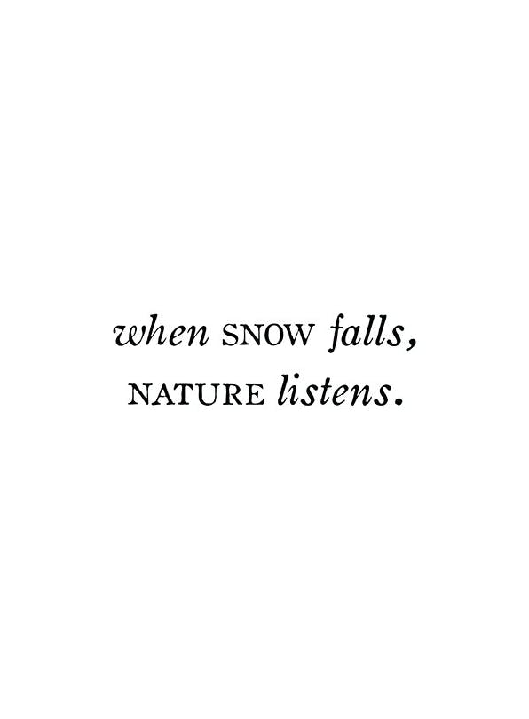 When Snow Falls Plakat (21x30 cm)-Plakaty