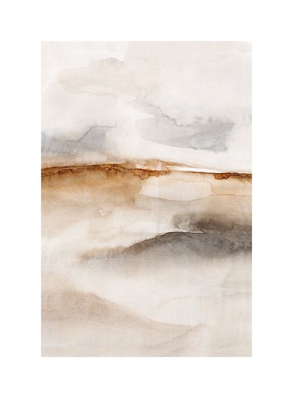 Neutral Watercolor No2 Affiche (50x70 cm)