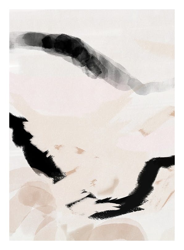 Beige Wave No1 Print (50x70 cm)
