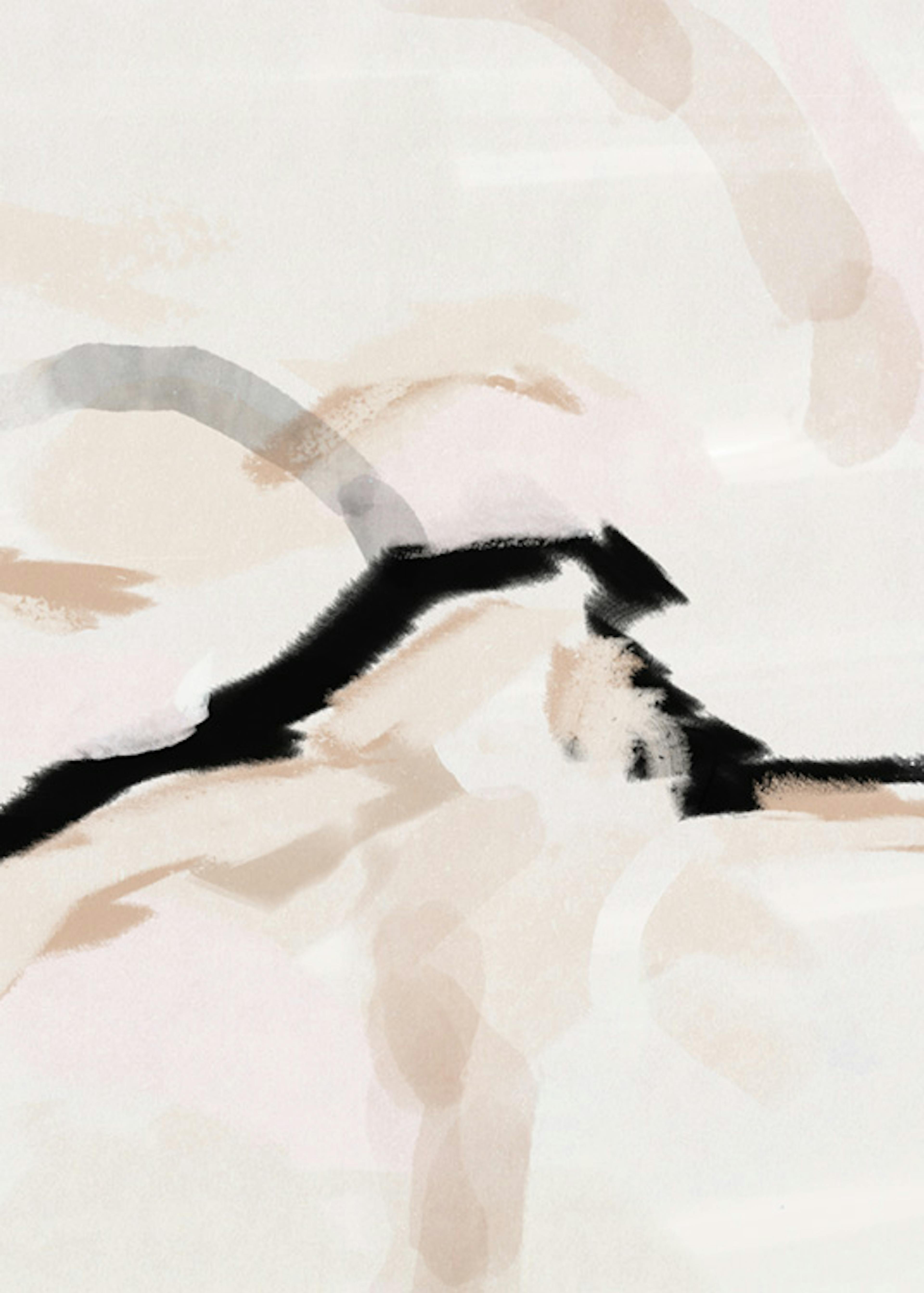 Beige Wave No2 Affiche 0