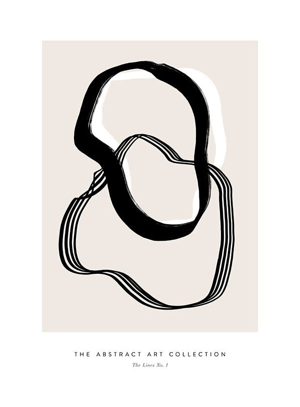 The Lines No1 Poster (50x70 cm) - Poster