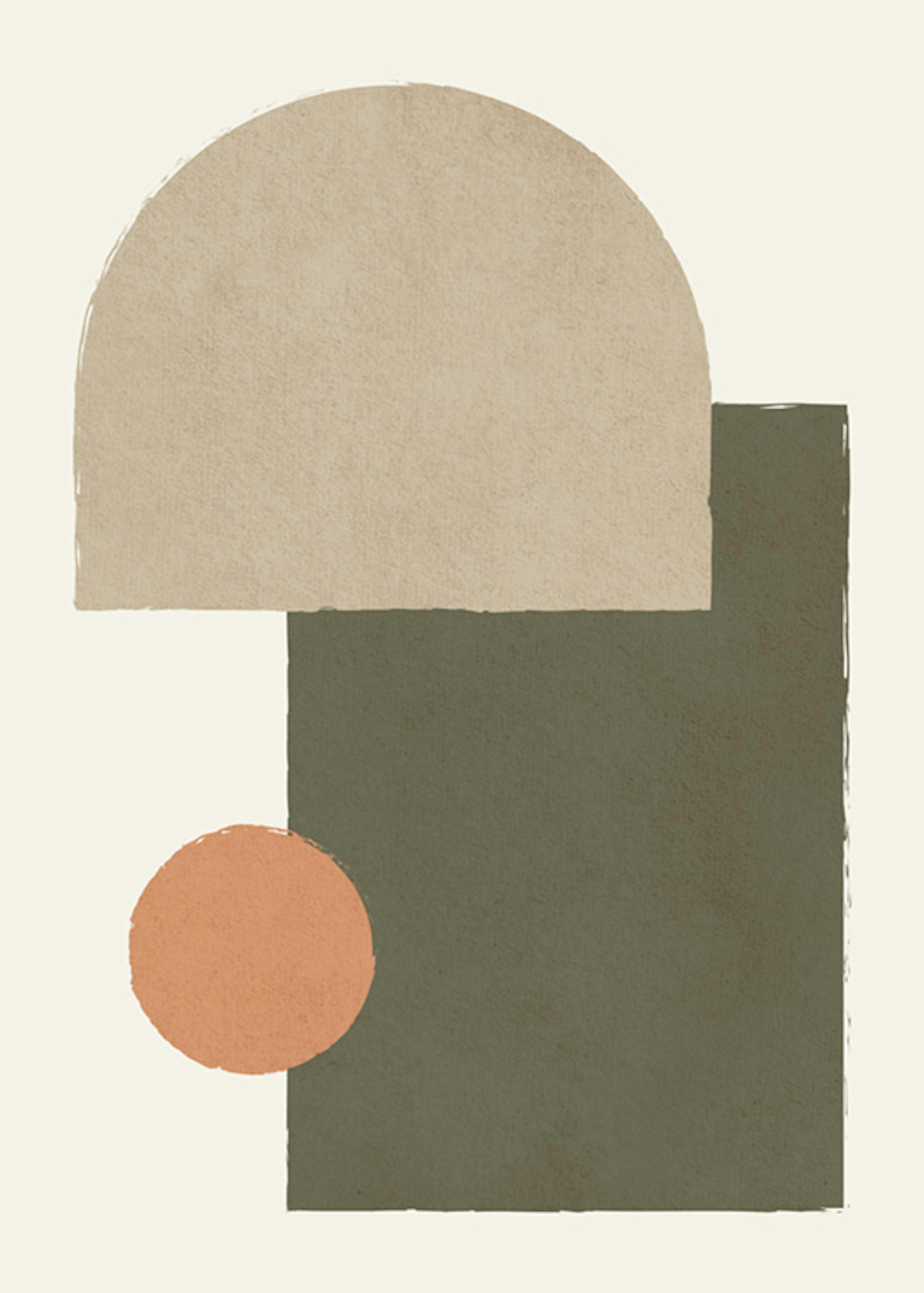 Earthy Geometrics No2 Affiche 0