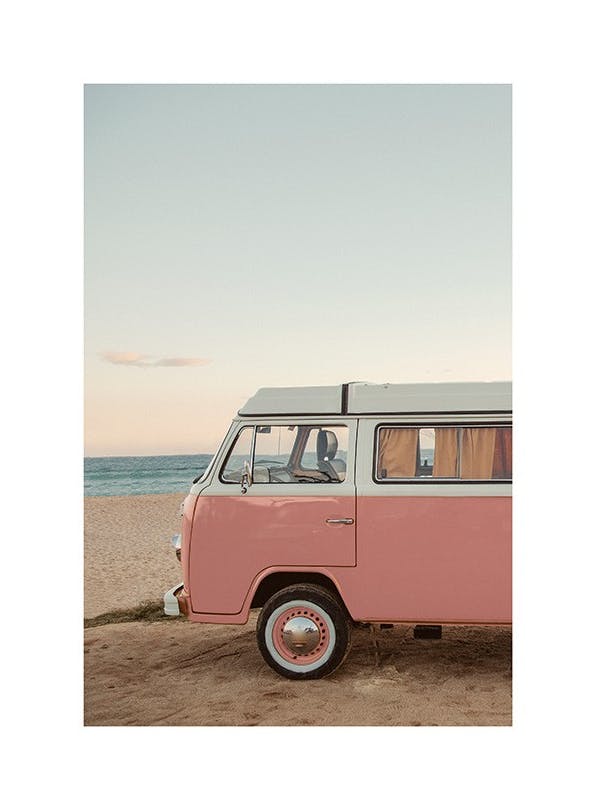 Pink Van Poster (50x70 cm)