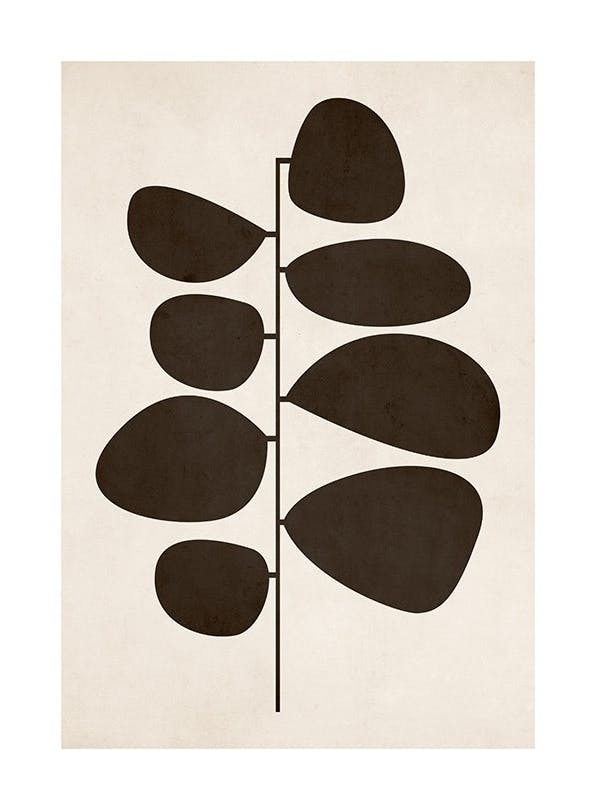 Retro Botanical Poster (50x70 cm)-Poster
