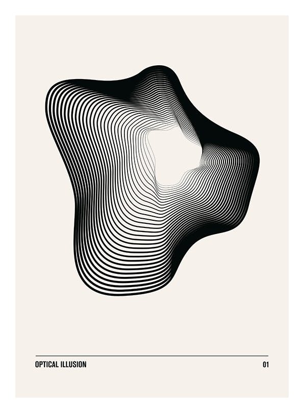 Optical Illusion No1 Poster (50x70 cm) - Poster