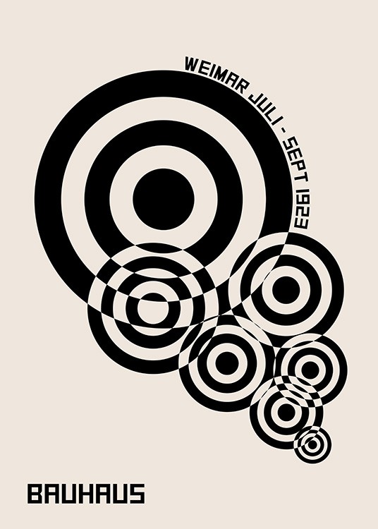 Bauhaus Geometric No1 Poster