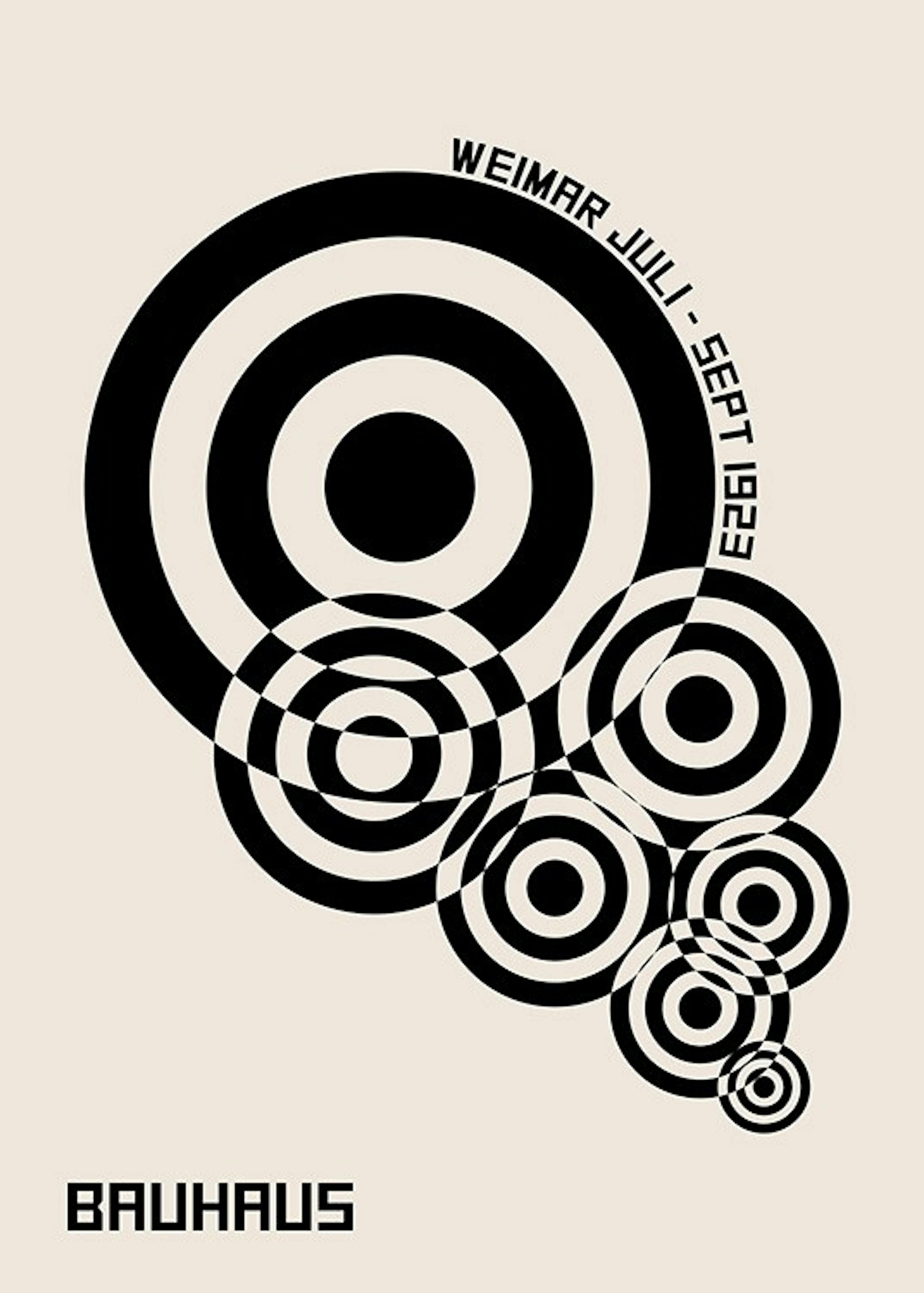 Bauhaus Geometric No1 Print