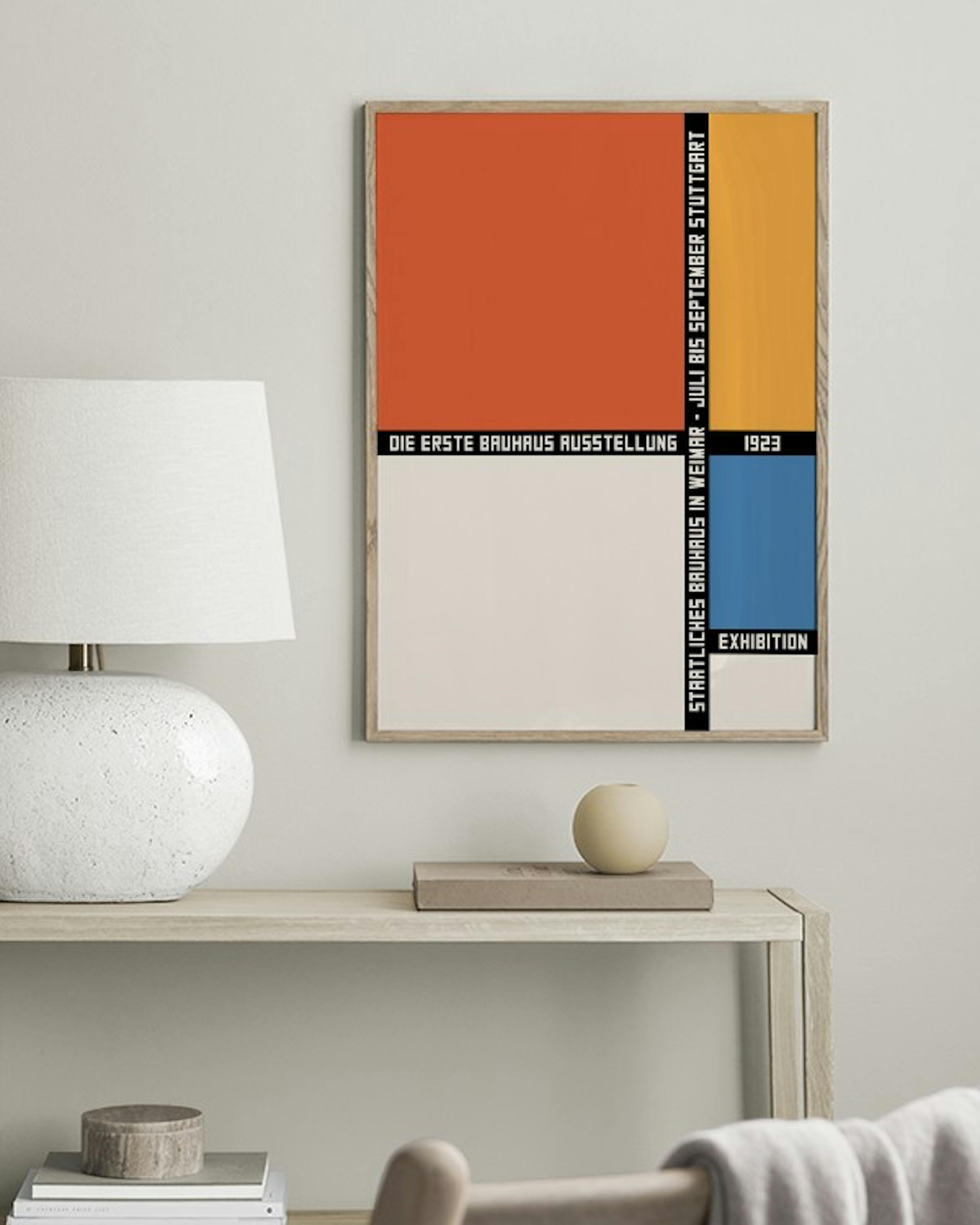 Bauhaus Geometric Color Blocks Print
