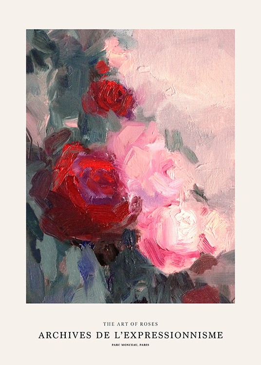 Art of Roses Poster - Große Rosen | Poster