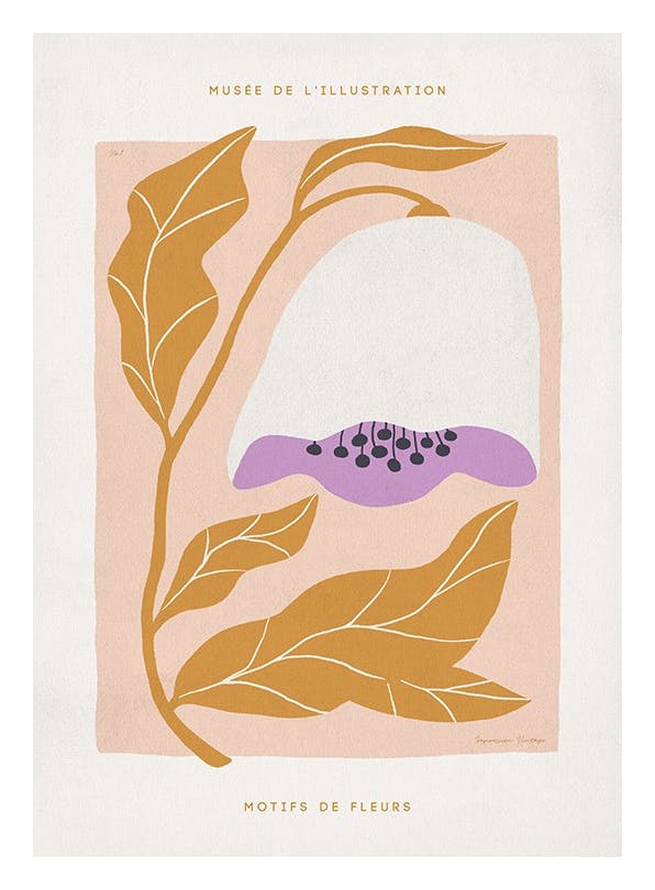 Motifs de Fleurs No1 Affiche (30x40 cm)
