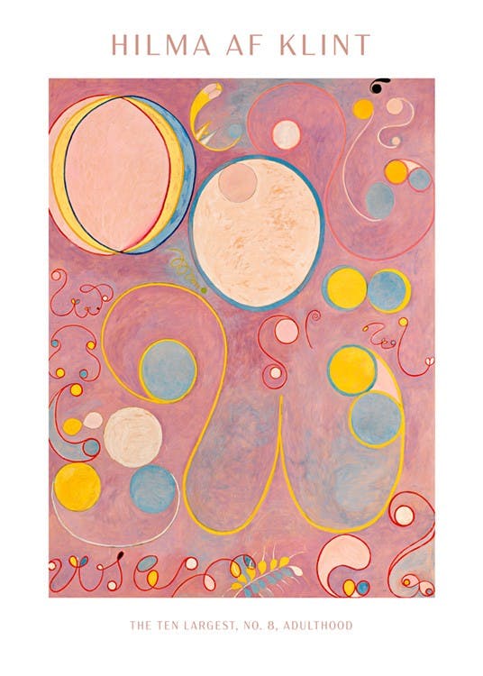 Poster - The ten largest, No.8, adulthood by Hilma Af Klint 0