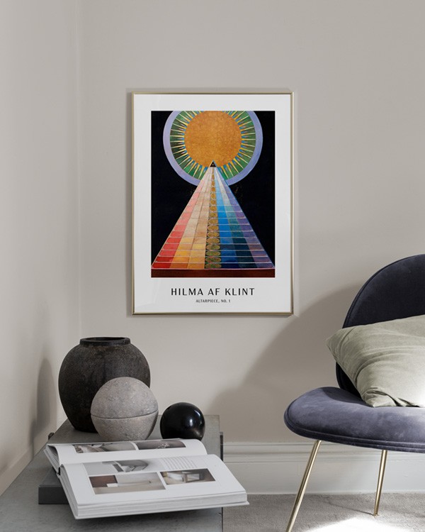 Poster 1 staircase - Rainbow No. Altarpiece, Af Klint - Hilma