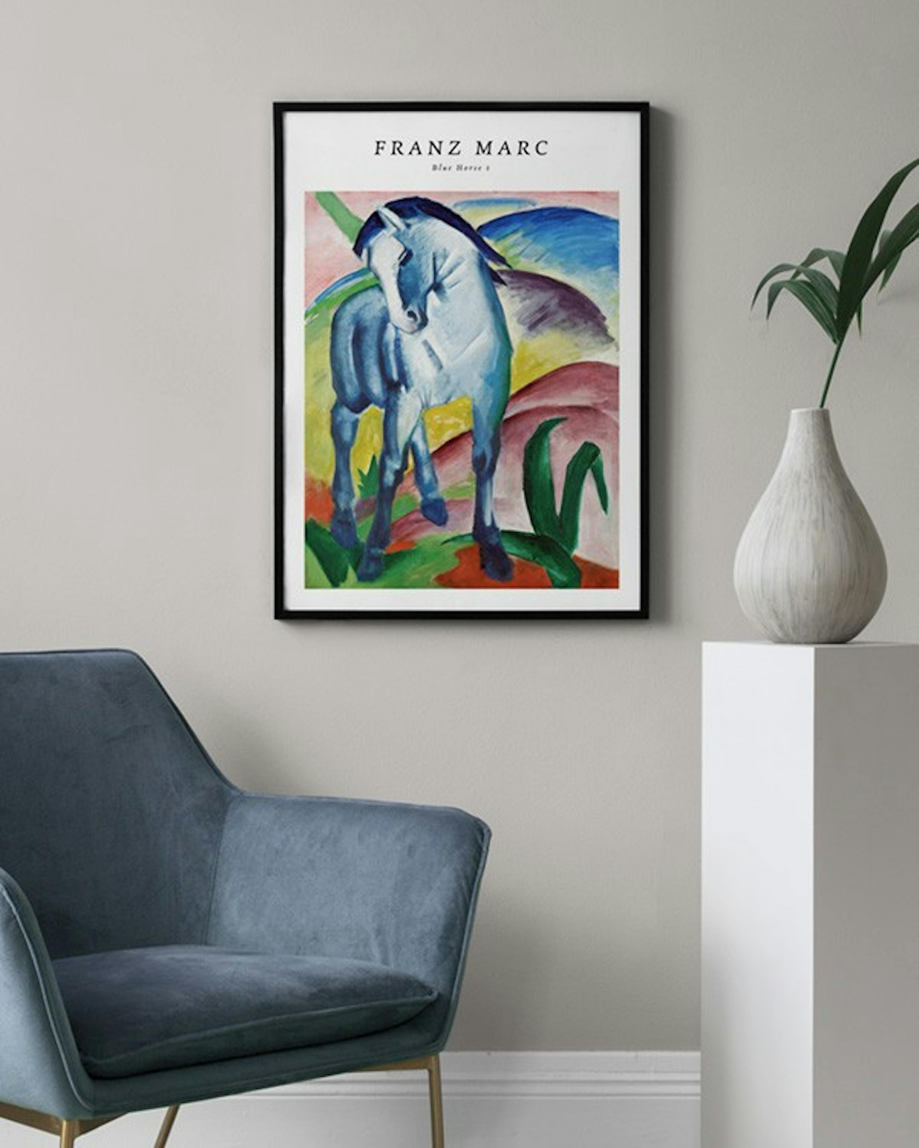 Franz Marc - Blue Horse 1 Print