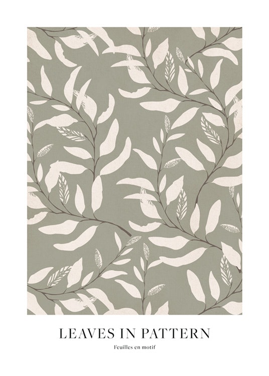 Leaves in Pattern Plakát 0