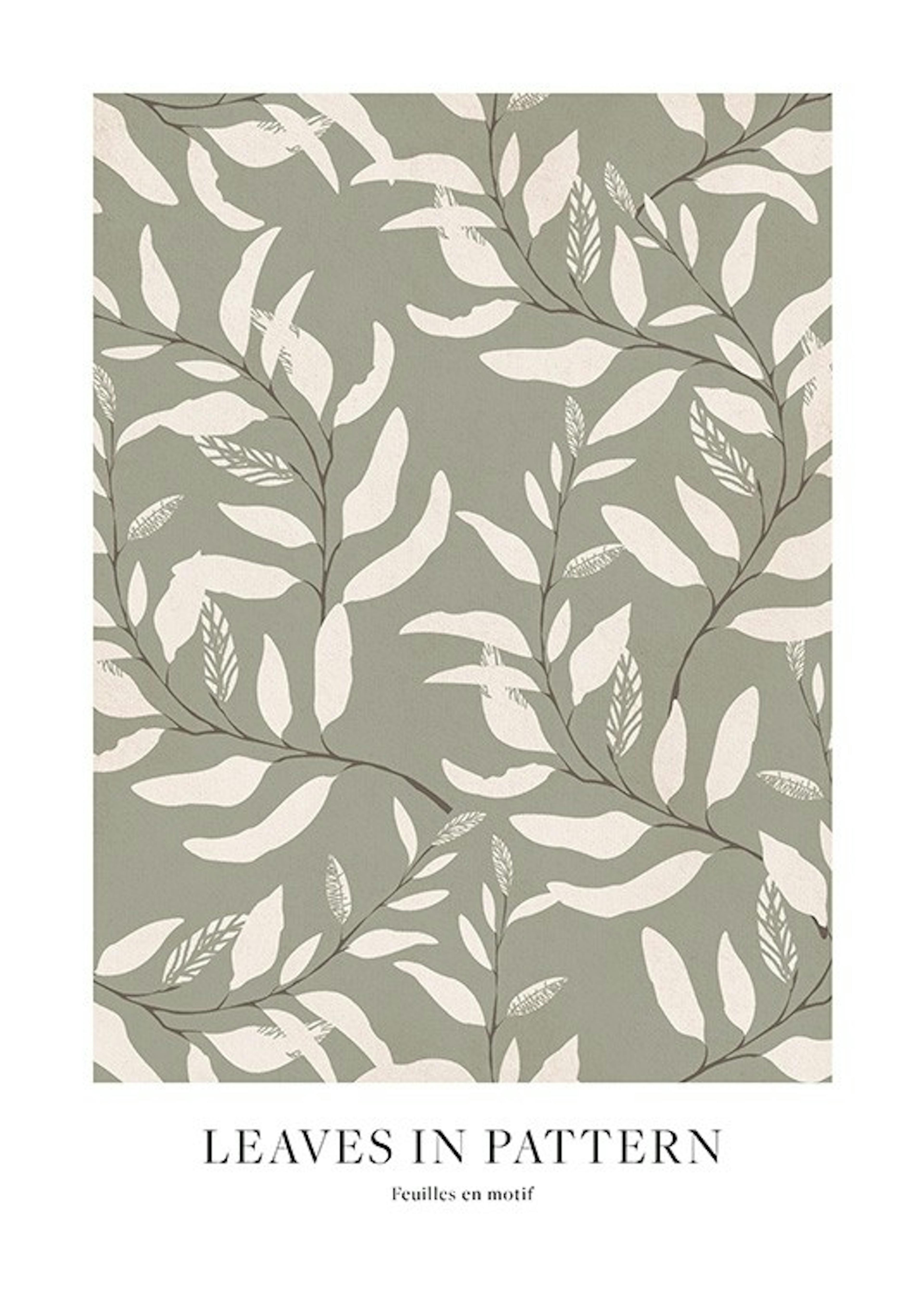 Leaves in Pattern Print 0