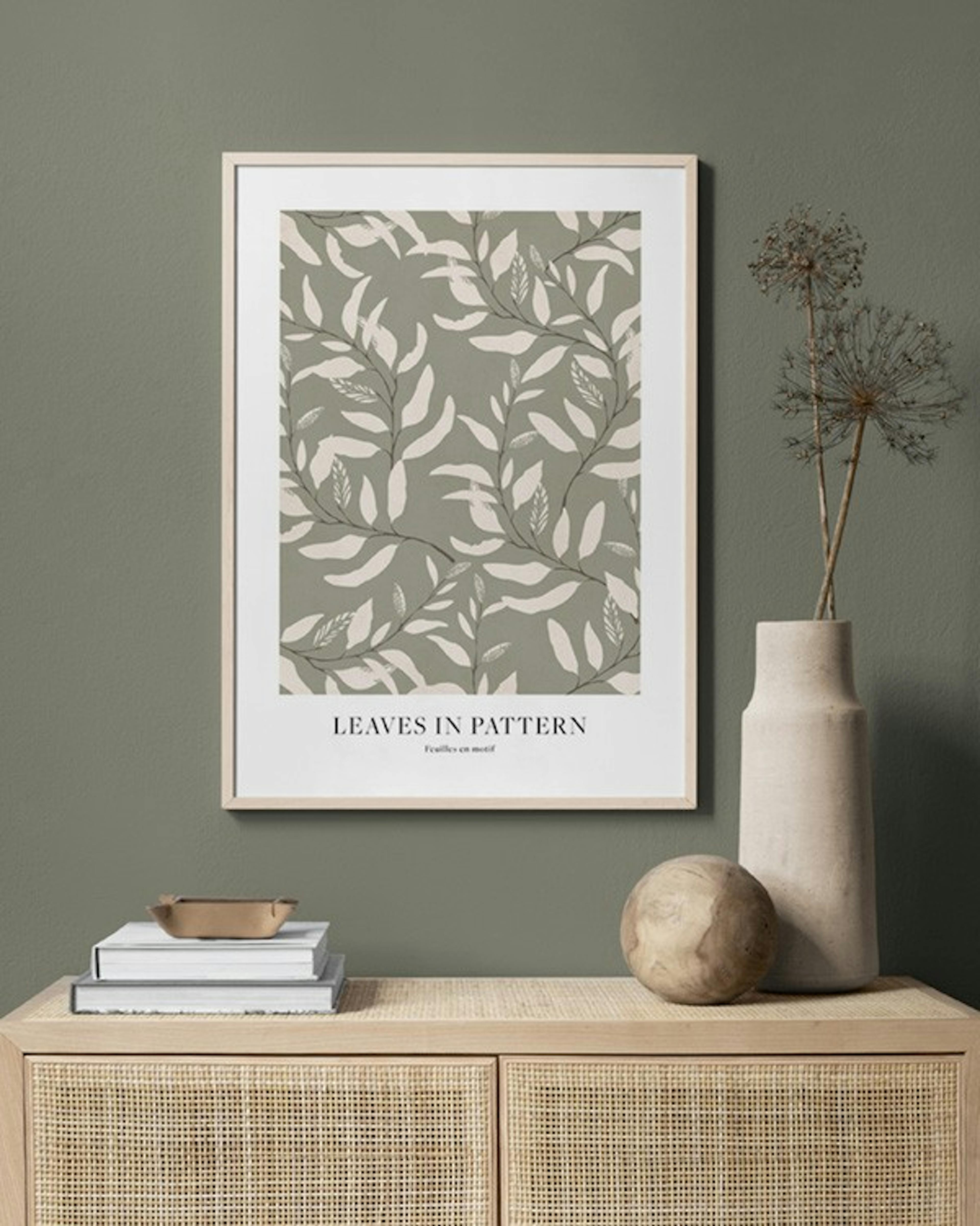 Leaves in Pattern Print