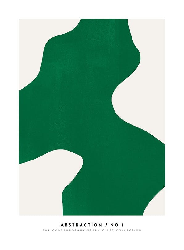 Green Shape Poster (50x70 cm)