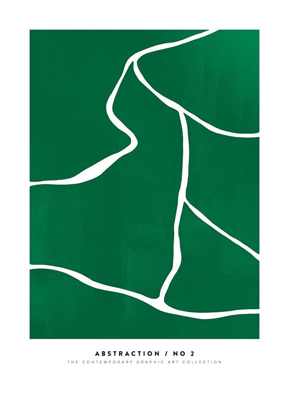 Green Fields Poster (21x30 cm) - Grafische posters