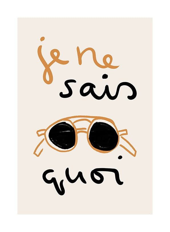 Prints - Je ne Sais Quoi Print (50x70 cm) - Typography prints