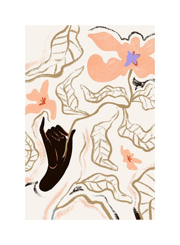 Arty Guava - Lay Hoon - Fleur Poster (30x40 cm)