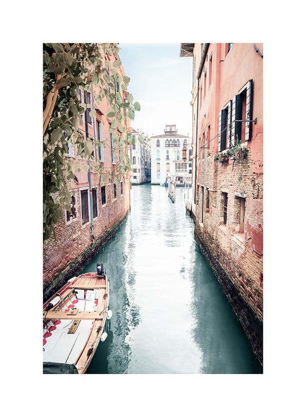 Boat in Venice Plakat (30x40 cm)- Plakaty z mapami