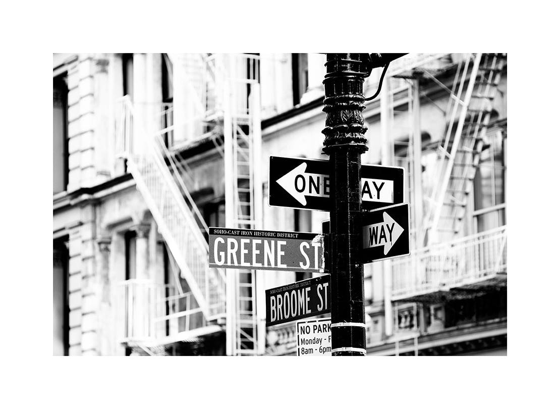 Multiple Directions Print (50x70 cm)- Maps & cities posters