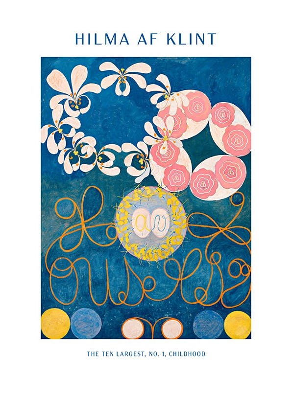 Poster - The ten largest, No.1, childhood by Hilma Af Klint (70x100 cm)- Hilma af Klint Poster