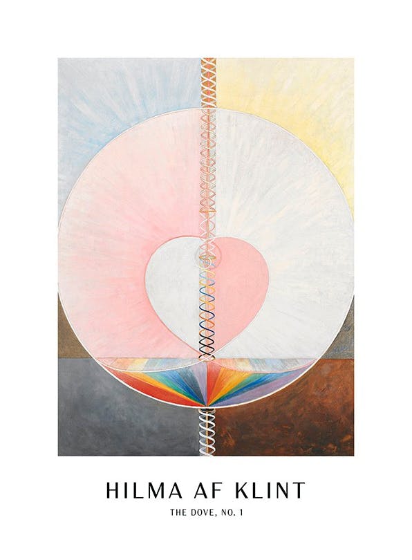 Prints - Print - The dove, No.1 by Hilma Af Klint (30x40 cm) - Hilma af Klint Prints