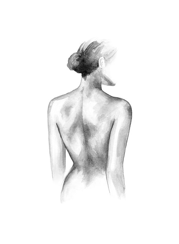 Feminine Watercolor Plakat (30x40 cm)- Obrazy akwarelowe
