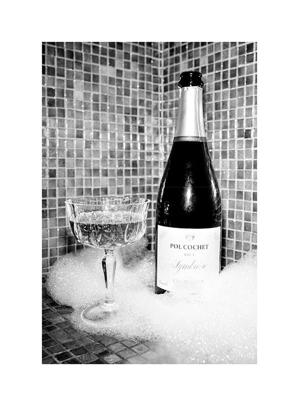 Bubbles & Bubbles Plakat (30x40 cm)- Czarno-białe zdjęcia