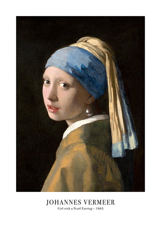 Johannes Vermeer - Girl with a Pearl Earring Poster 0