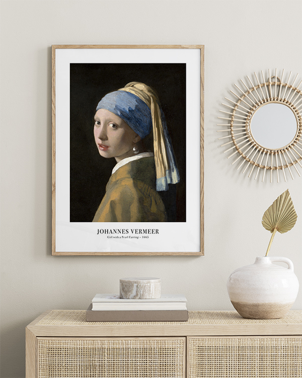 blive imponeret Repaste fjende Johannes Vermeer - Girl with a Pearl Earring Plakat