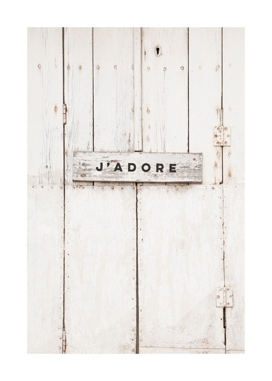 J'adore Sign Poster 0