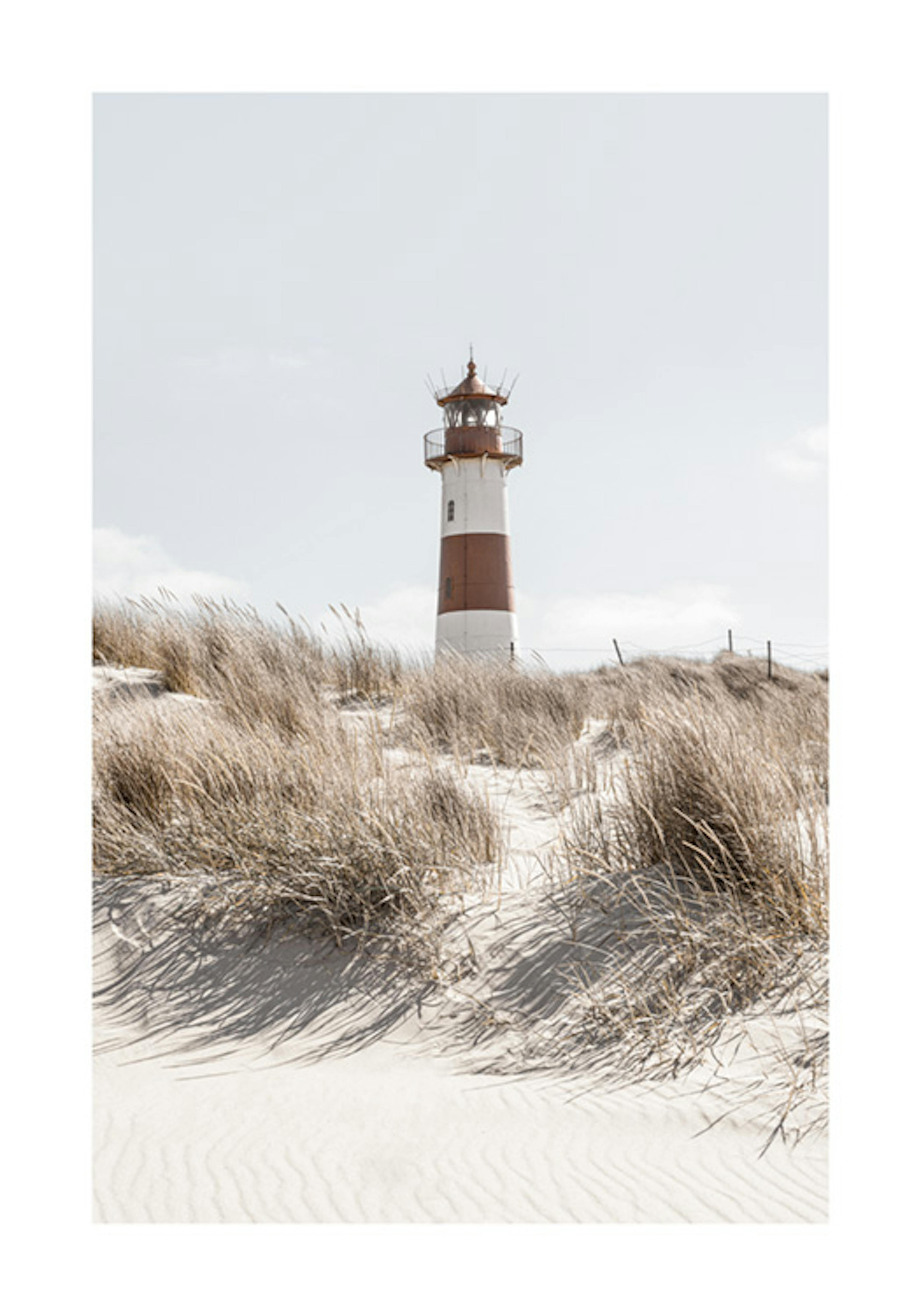 Lighthouse on Dune Poster 0