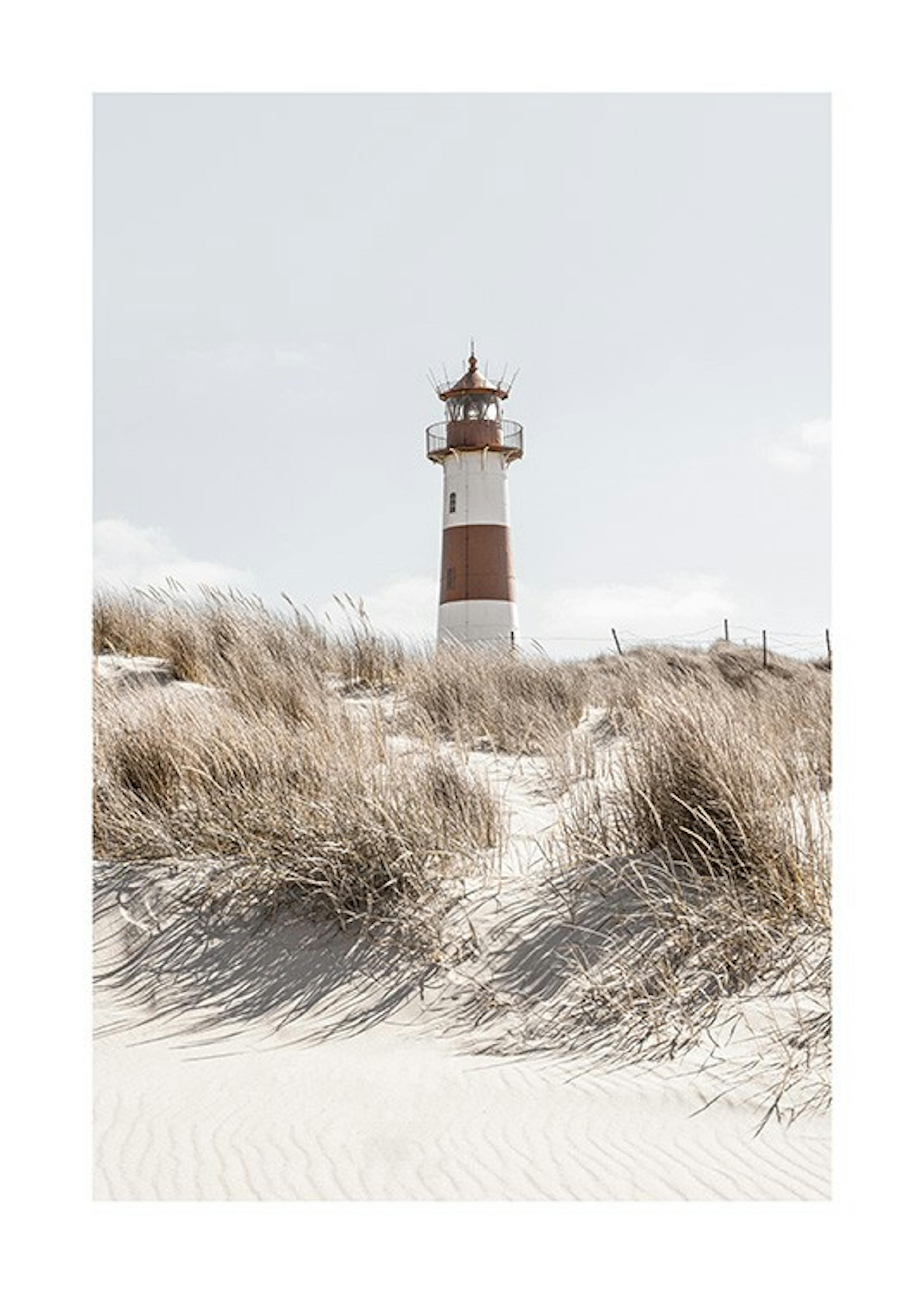 Lighthouse on Dune Print