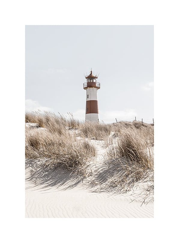Lighthouse on Dune Poster (30x40 cm) - Natuur posters