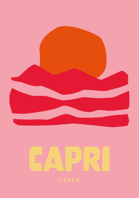 Graphic Capri Plagát 0