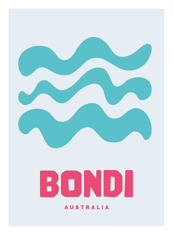 Graphic Bondi Affiche (30x40 cm) - Affiches art graphique