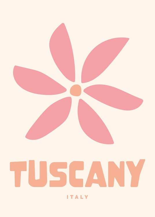 Graphic Tuscany Poster 0
