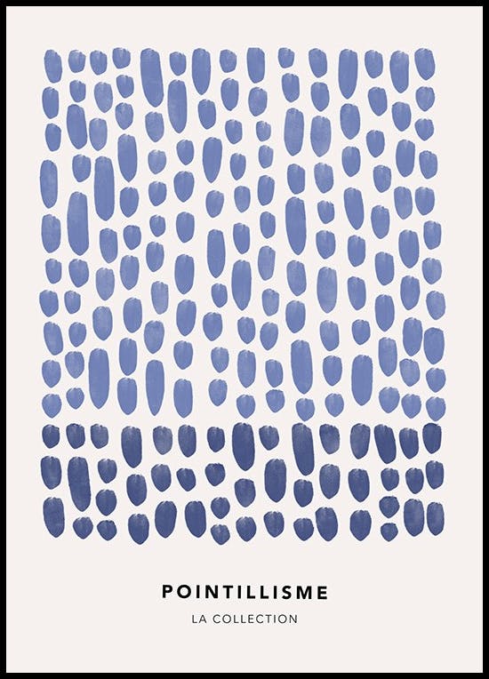 Dots in Blue No1 Poster