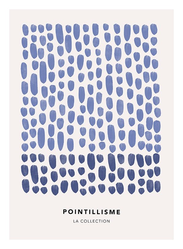 Dots in Blue No1 Plakat (30x40 cm)- Sztuka abstrakcyjna