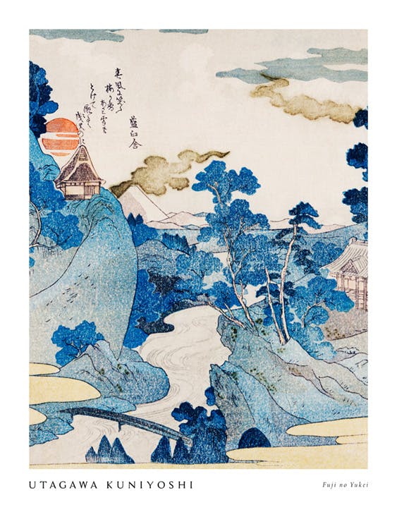 Utagawa Kuniyoshi - Fuji no Yukei Plagát 0